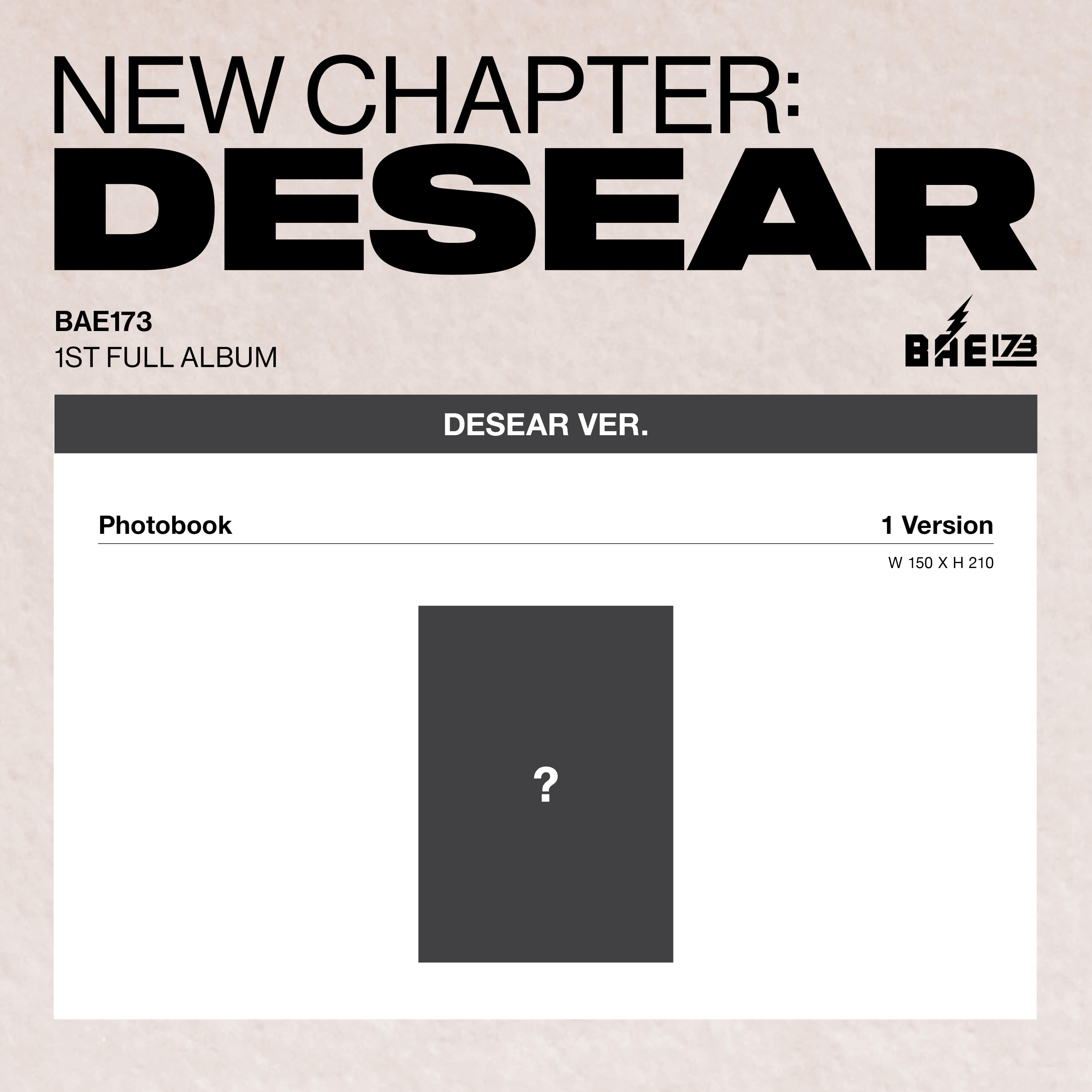 BAE173 - NEW CHAPTER : DESEAR (Regular Album)
