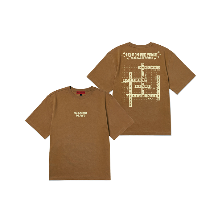 BTS - tour t-shirt (brown) 1