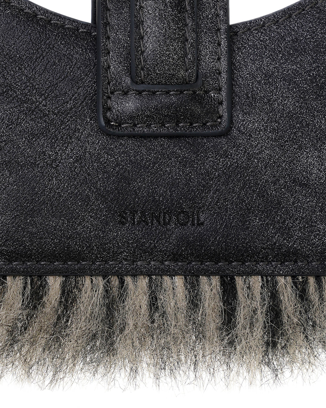 STAND OIL - stud fur keyring · dark gray 5