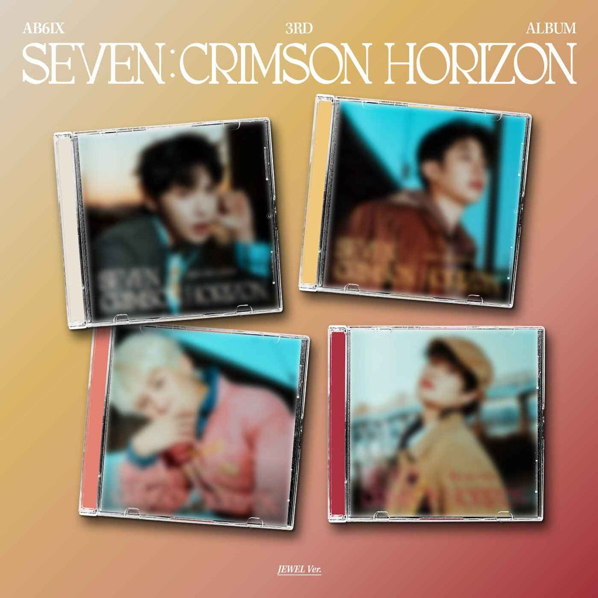 AB6IX 3rd Album SEVEN - CRIMSON HORIZON (JEWEL Ver. / 4 versions set).
