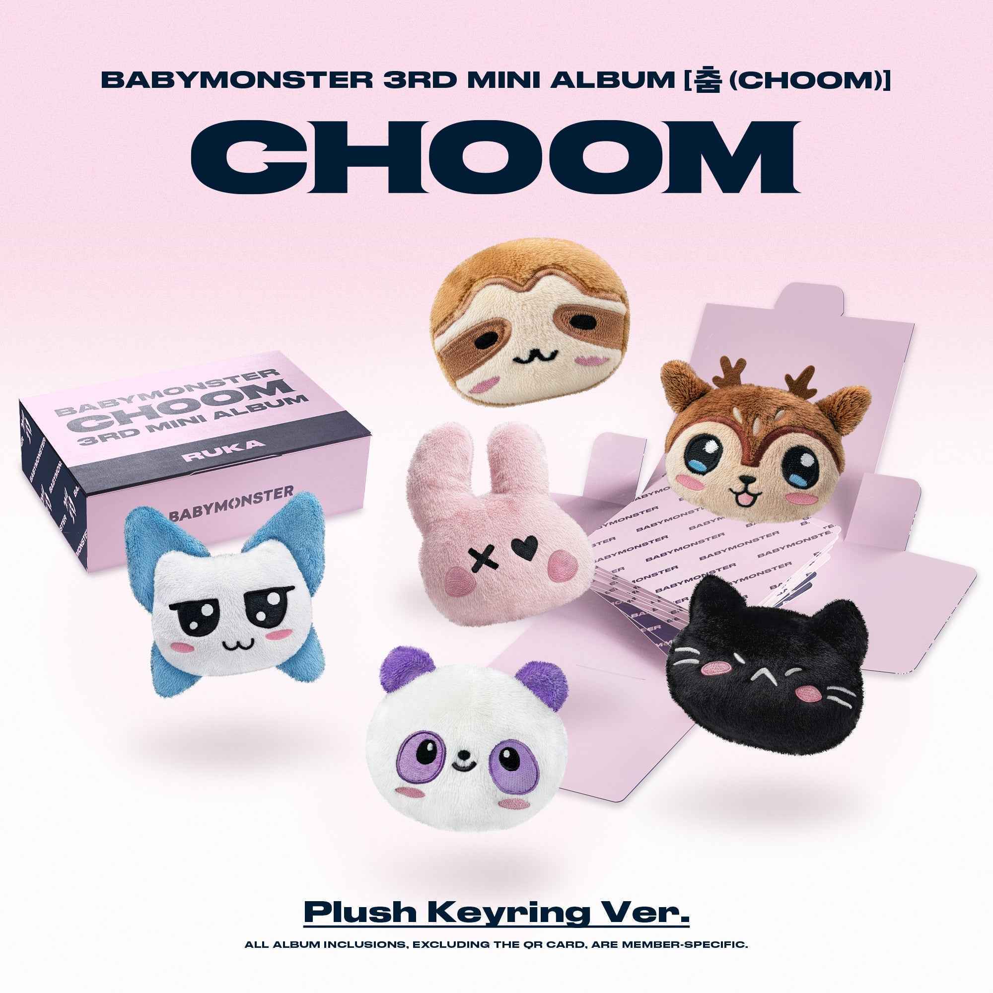 BABYMONSTER CHOOM Plush Keyring Ver. (3rd MINI ALBUM) (ASA Ver.)