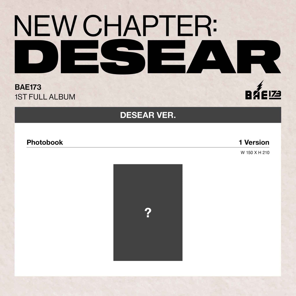 BAE173 (비에이이173) - NEW CHAPTER : DESEAR (Regular Album)