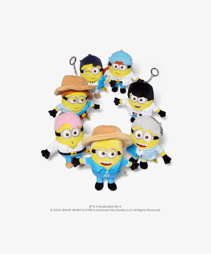 BTS - bts x dm4 plush keyring 1