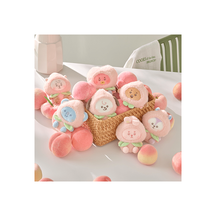 BTS - peach holic plush keyring 1