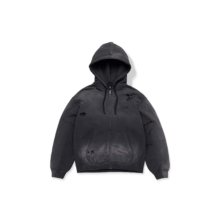 BTS - zip-up hoodie (charcoal) 1