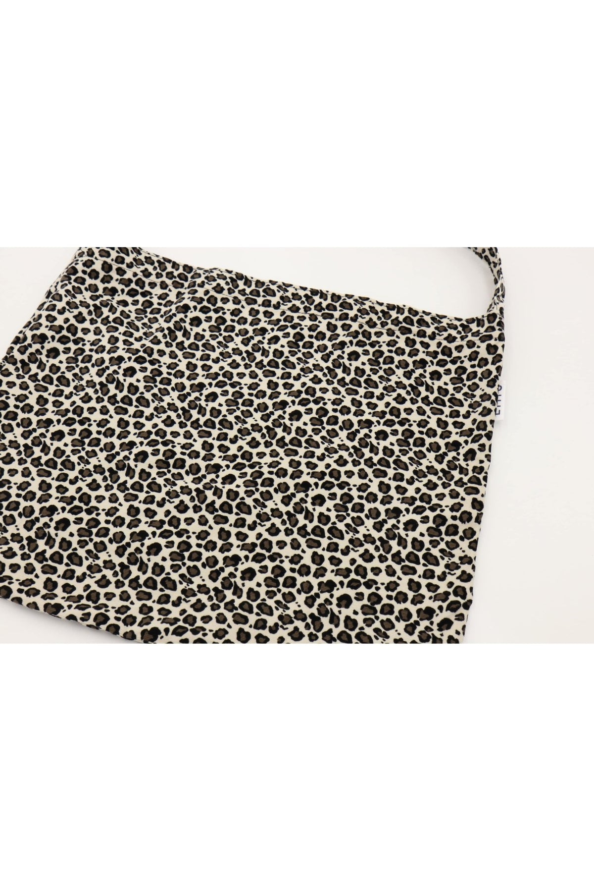 EMIS - leopard corduroy eco bag-white 2