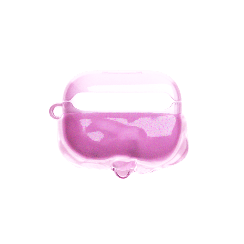 GRAGG (AIR PODS 2ND) - double layers case - clear pink 8