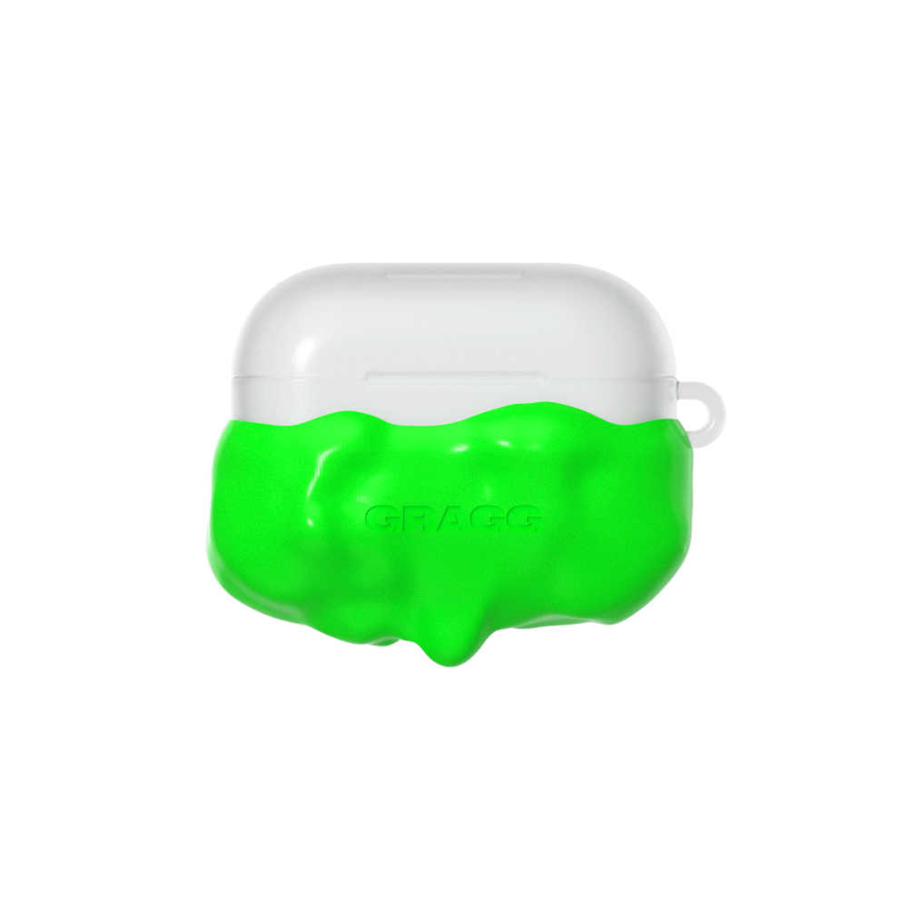 GRAGG (AIR PODS 2ND) - double layers case - neon green 12