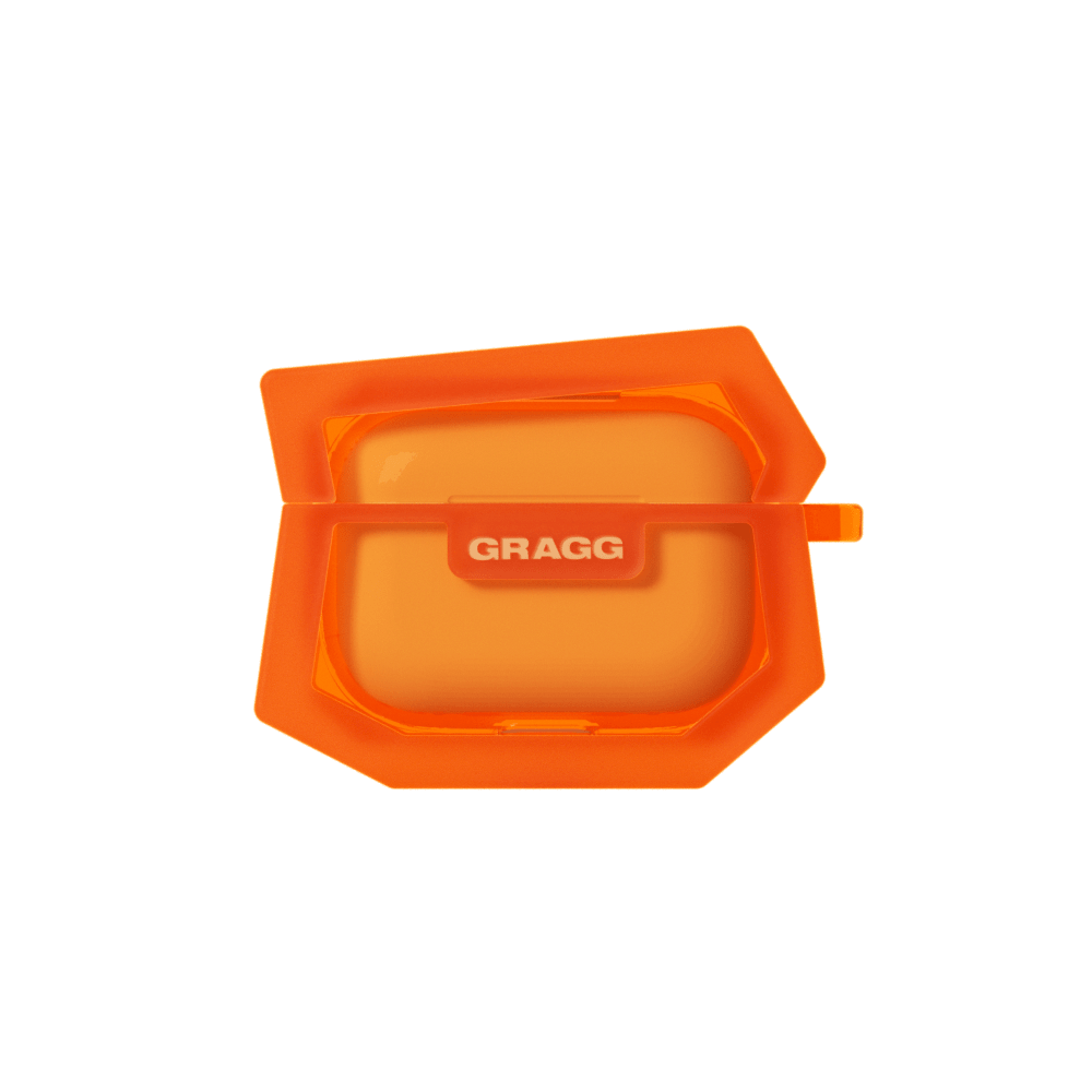 GRAGG (AIR PODS 2ND) - landing corner case - clear orange 3