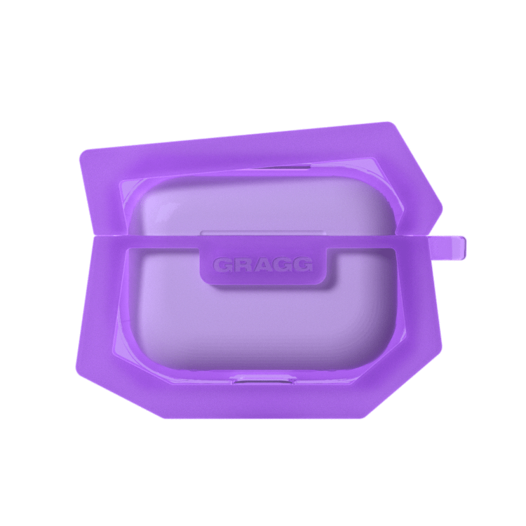 GRAGG (AIR PODS 2ND) - landing corner case - clear purple 5