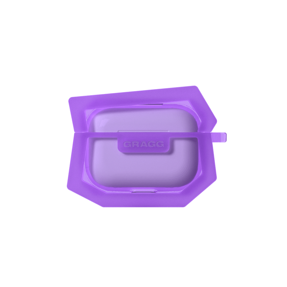 GRAGG (AIR PODS 2ND) - landing corner case - clear purple 3