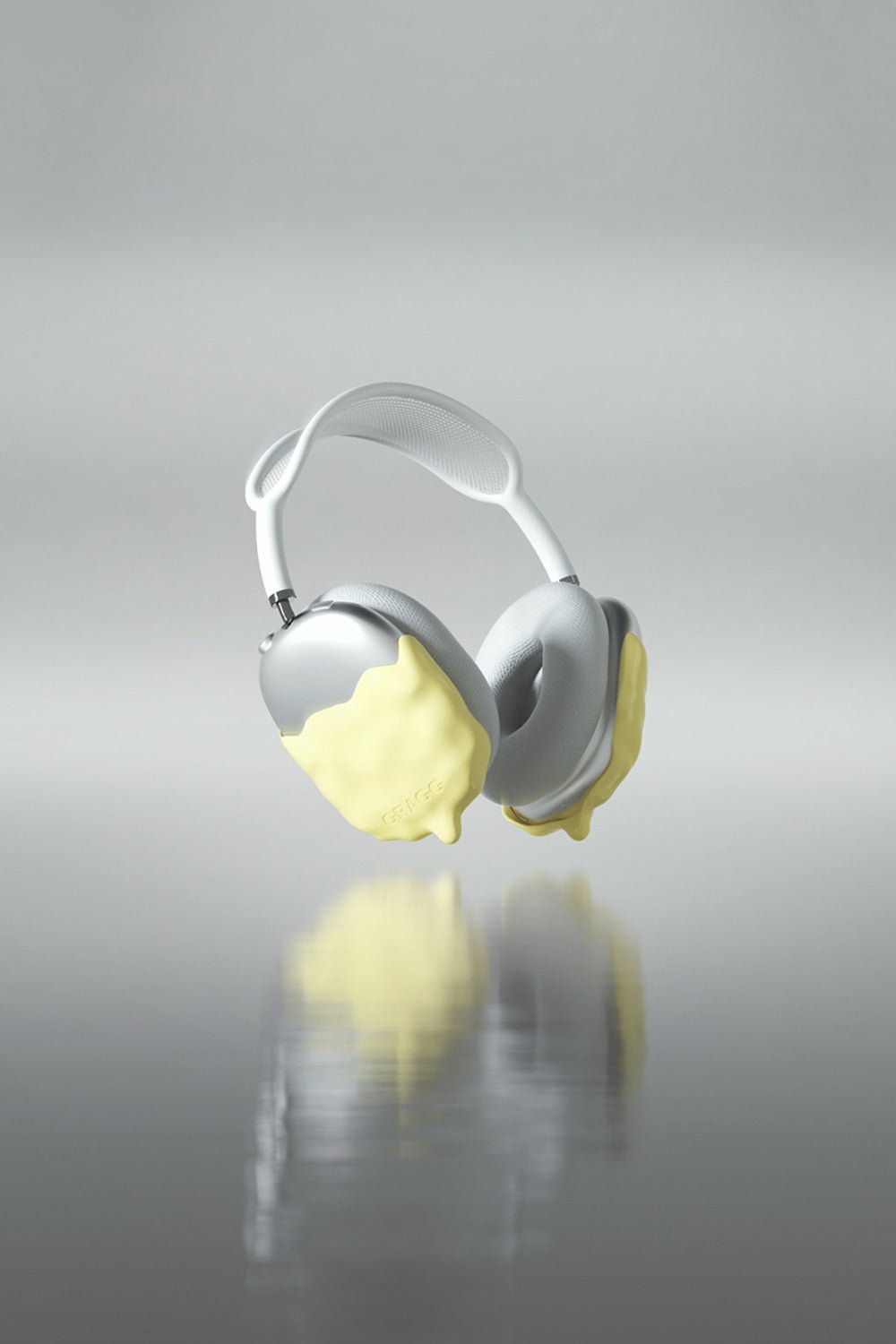GRAGG (AIR PODS MAX) - double layers case - light yellow 8