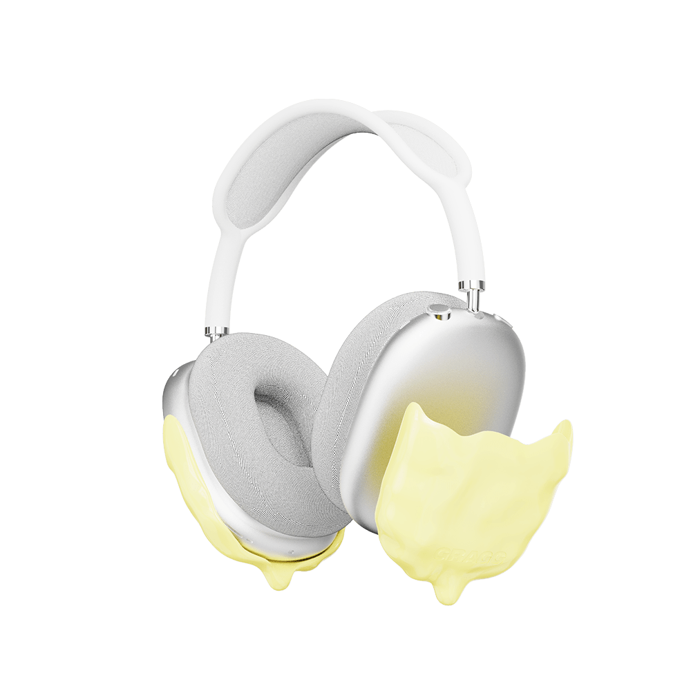 GRAGG (AIR PODS MAX) - double layers case - light yellow 13