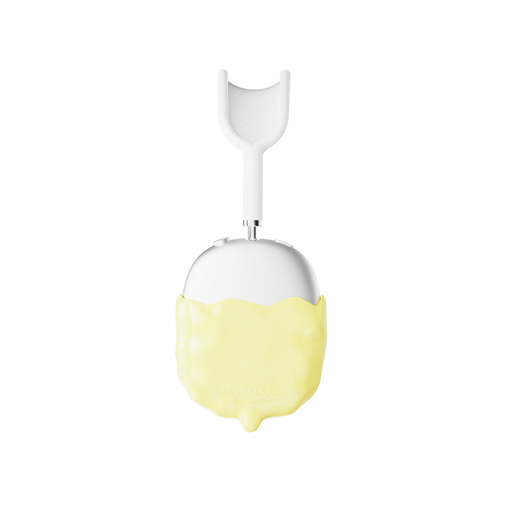 GRAGG (AIR PODS MAX) - double layers case - light yellow 12