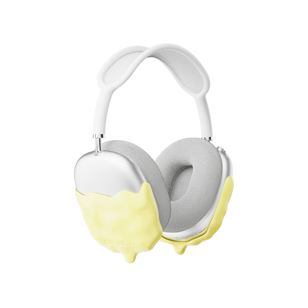 GRAGG (AIR PODS MAX) - double layers case - light yellow 11