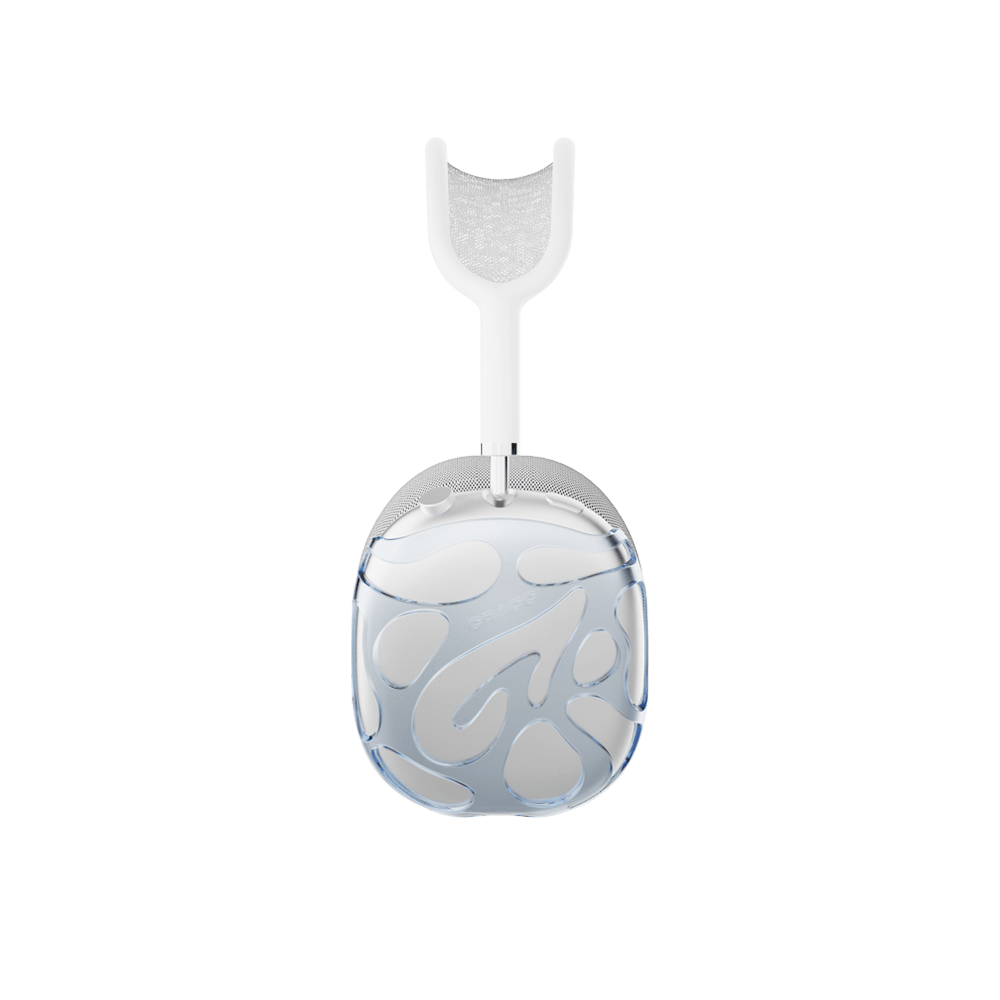 GRAGG (AIR PODS MAX) - web layers case - clear blue 14