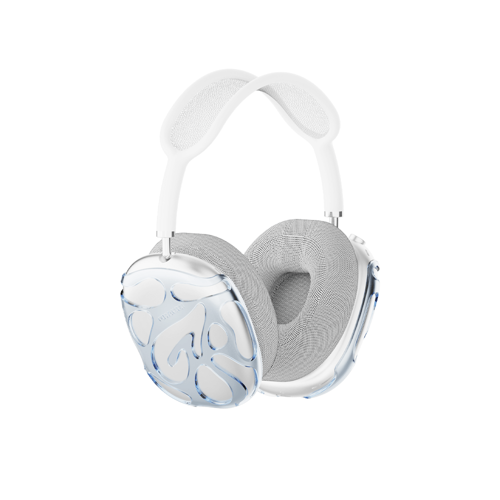 GRAGG (AIR PODS MAX) - web layers case - clear blue 3