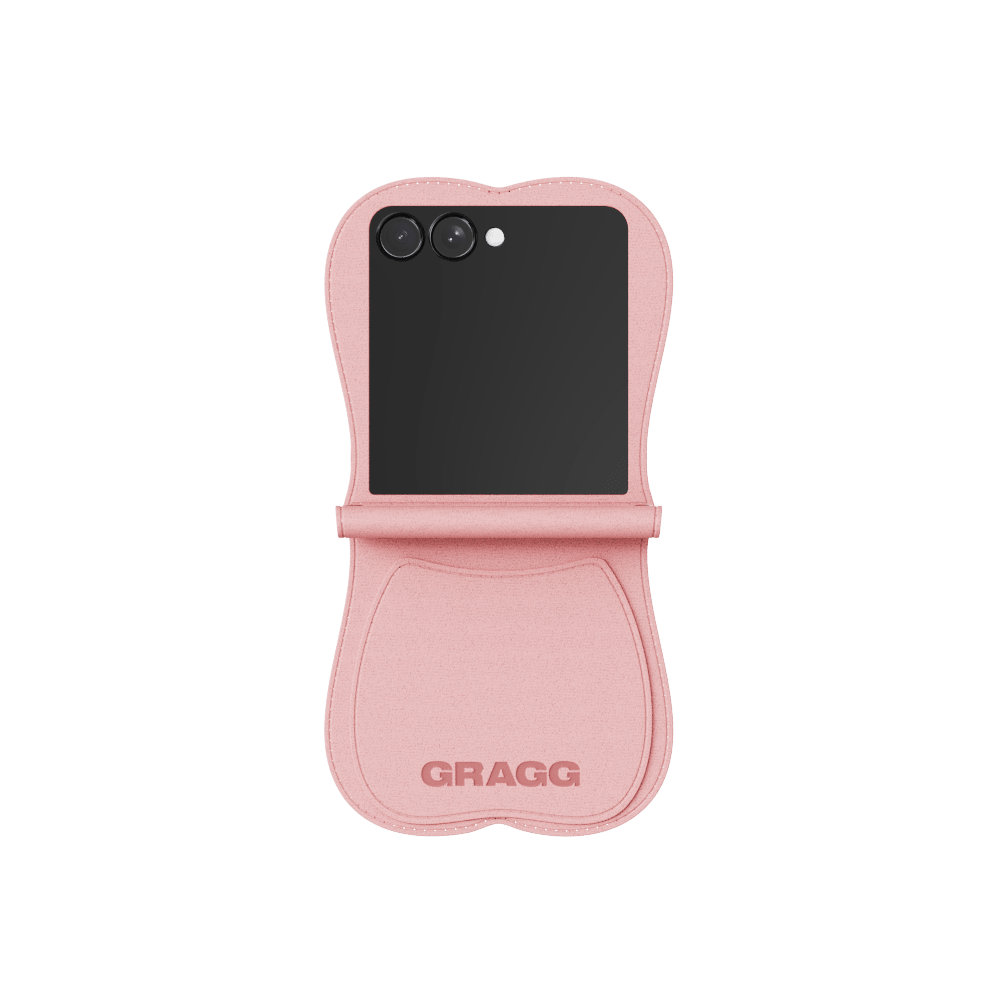 GRAGG (SHAPE CASE) - layered ribbon case - light pink 6