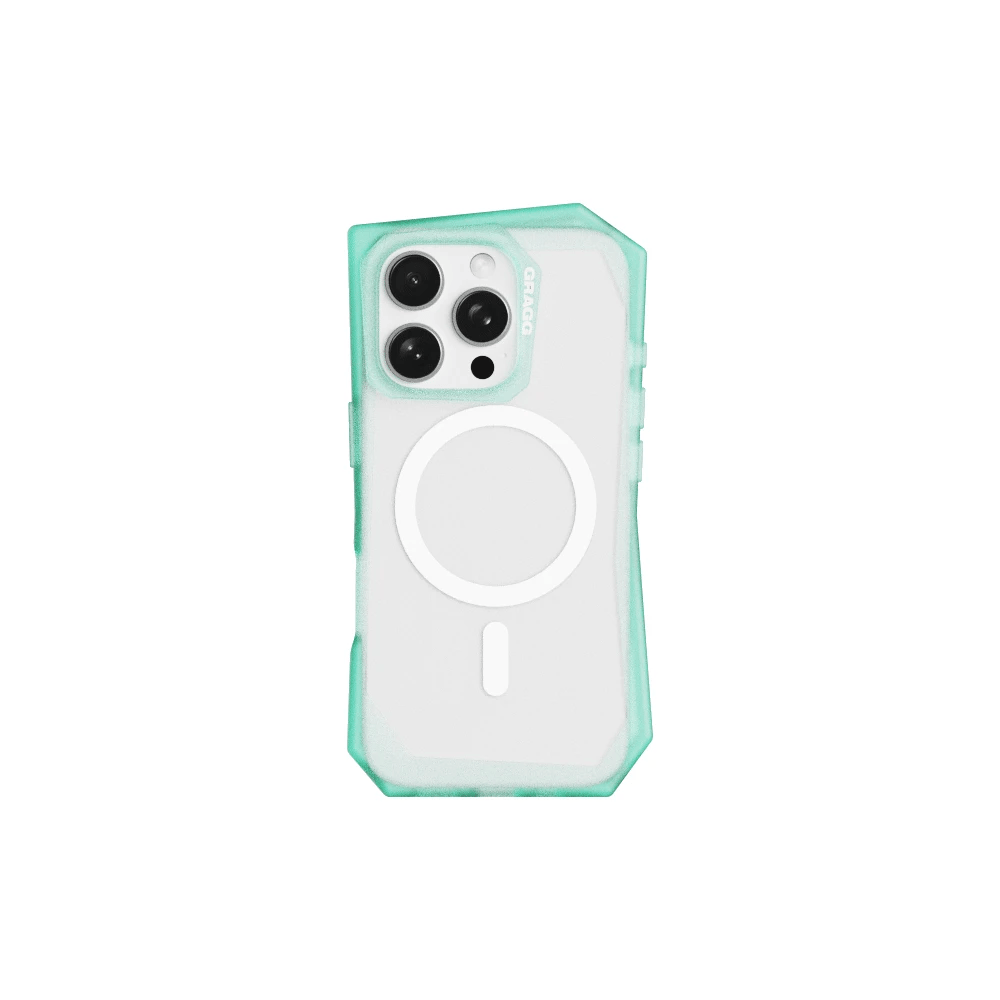 GRAGG (SHAPE CASE) - magsafe landing corner case - clear mint 5