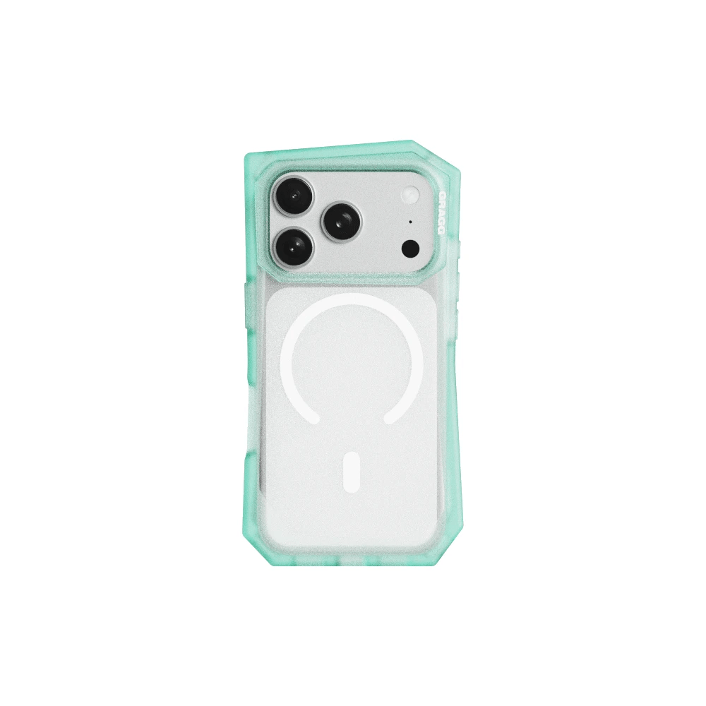GRAGG (SHAPE CASE) - magsafe landing corner case - clear mint 5