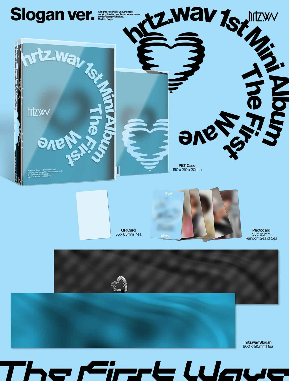HRTZ.WAV The First Wave (1st Mini Album) (Slogan Ver. / Limited Edition)
