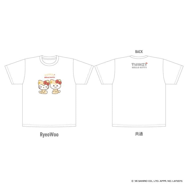 ITZY - t-shirt - twinzy×hello kitty 4