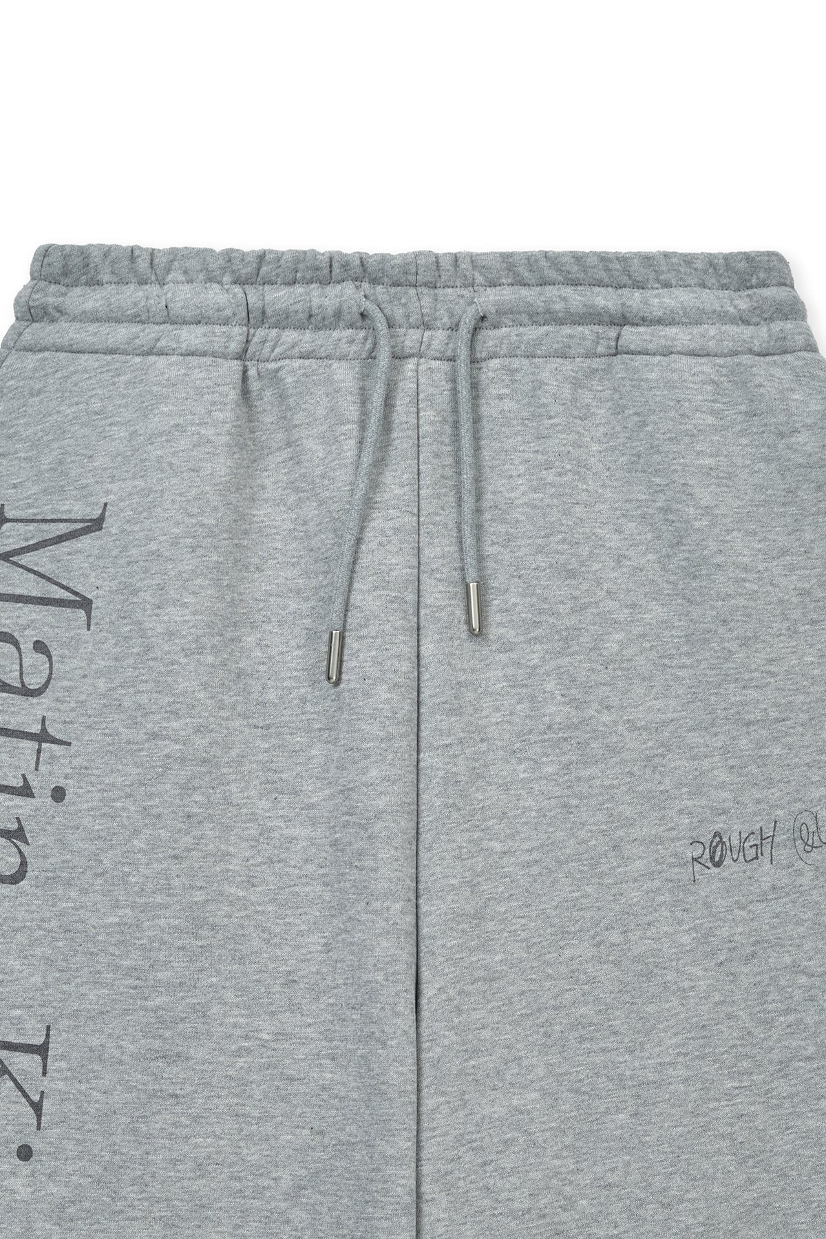 MATIN KIM - essential logo sweatpants in grey 5