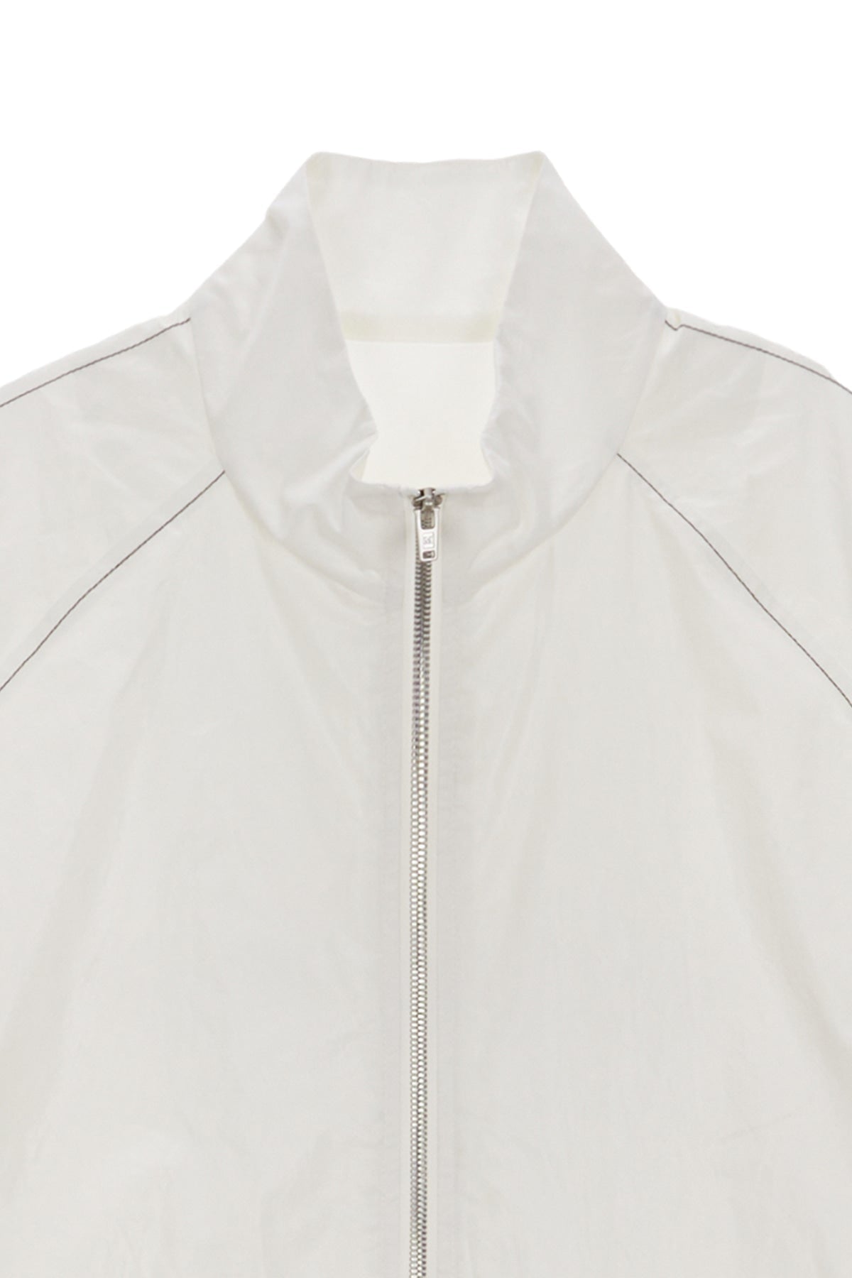 MATIN KIM - logo coating jumper for men in ivory 3