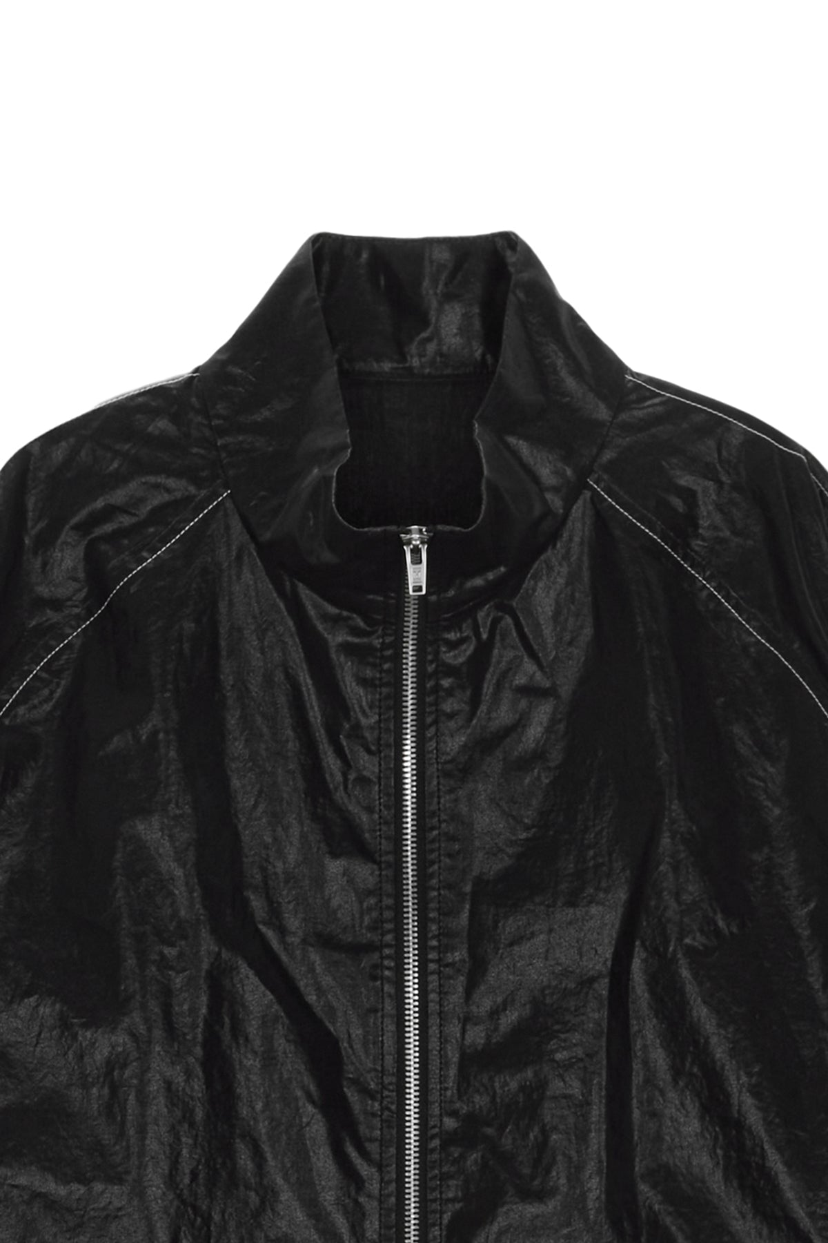 MATIN KIM - logo coating jumper in black 3