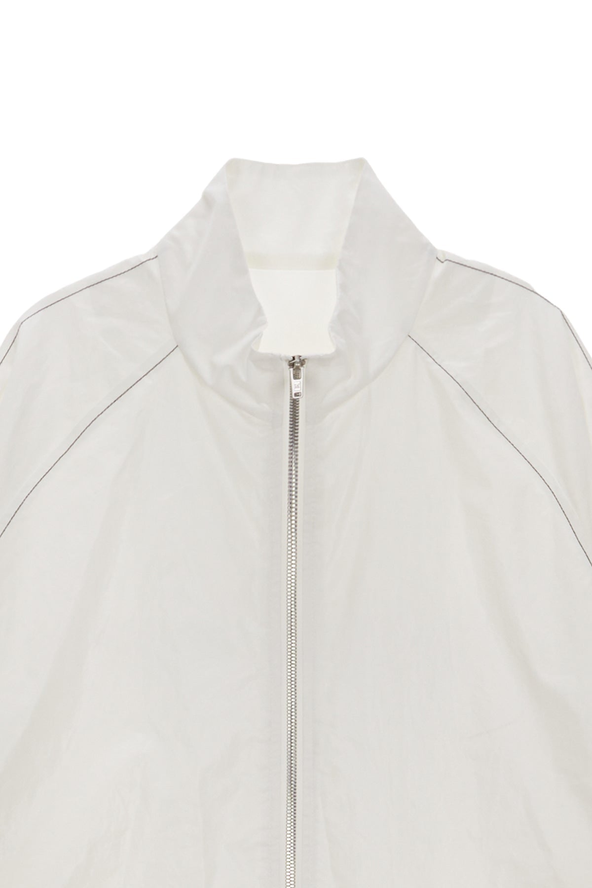 MATIN KIM - logo coating jumper in ivory 3