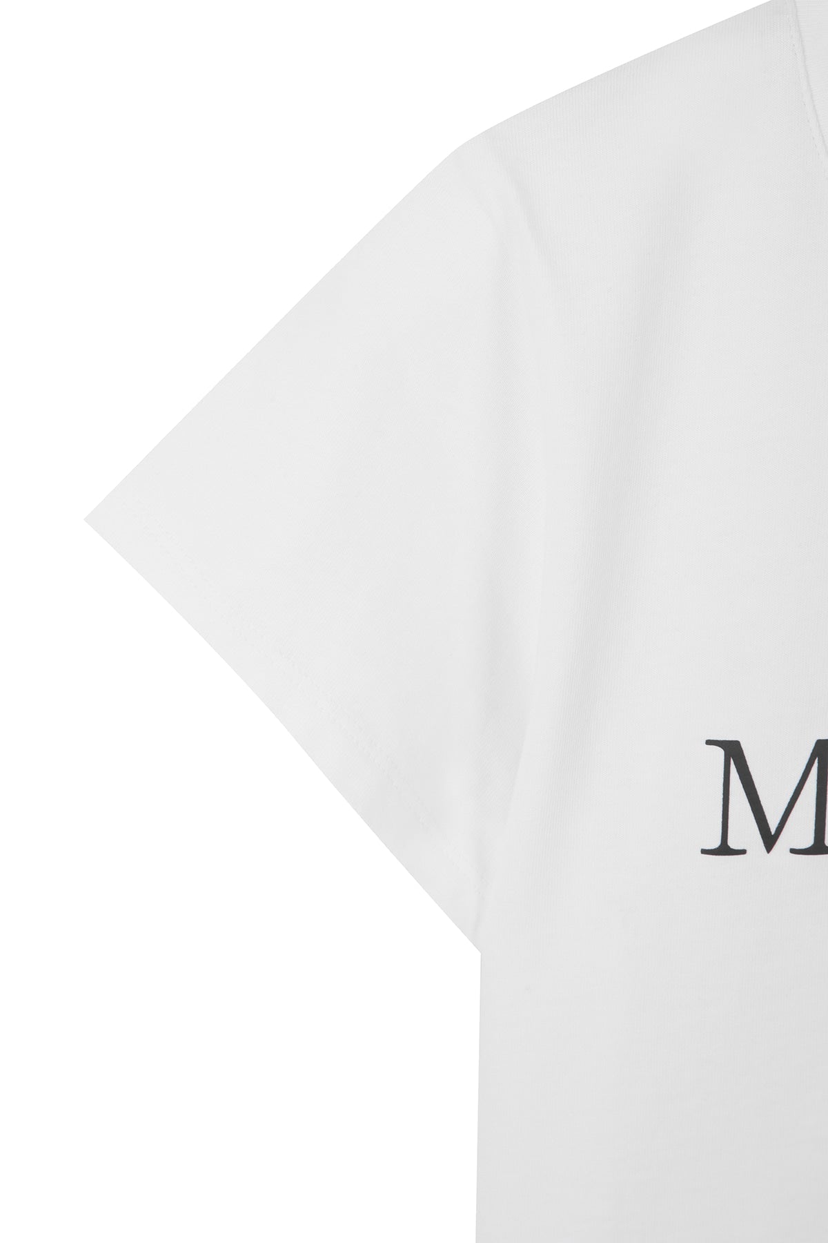 MATIN KIM - logo crop top in white 6
