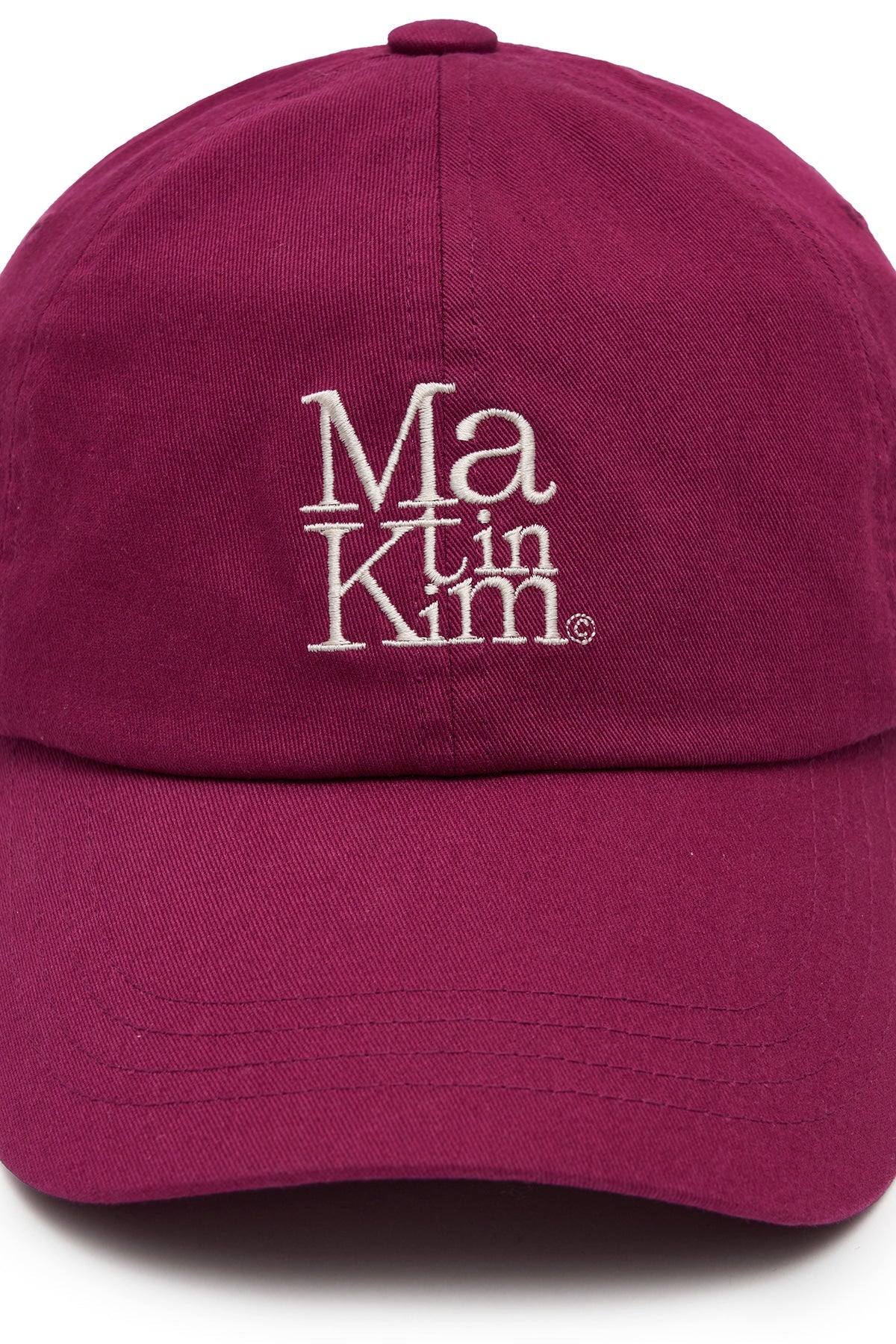 MATIN KIM - matin block logo ball cap in violet 9