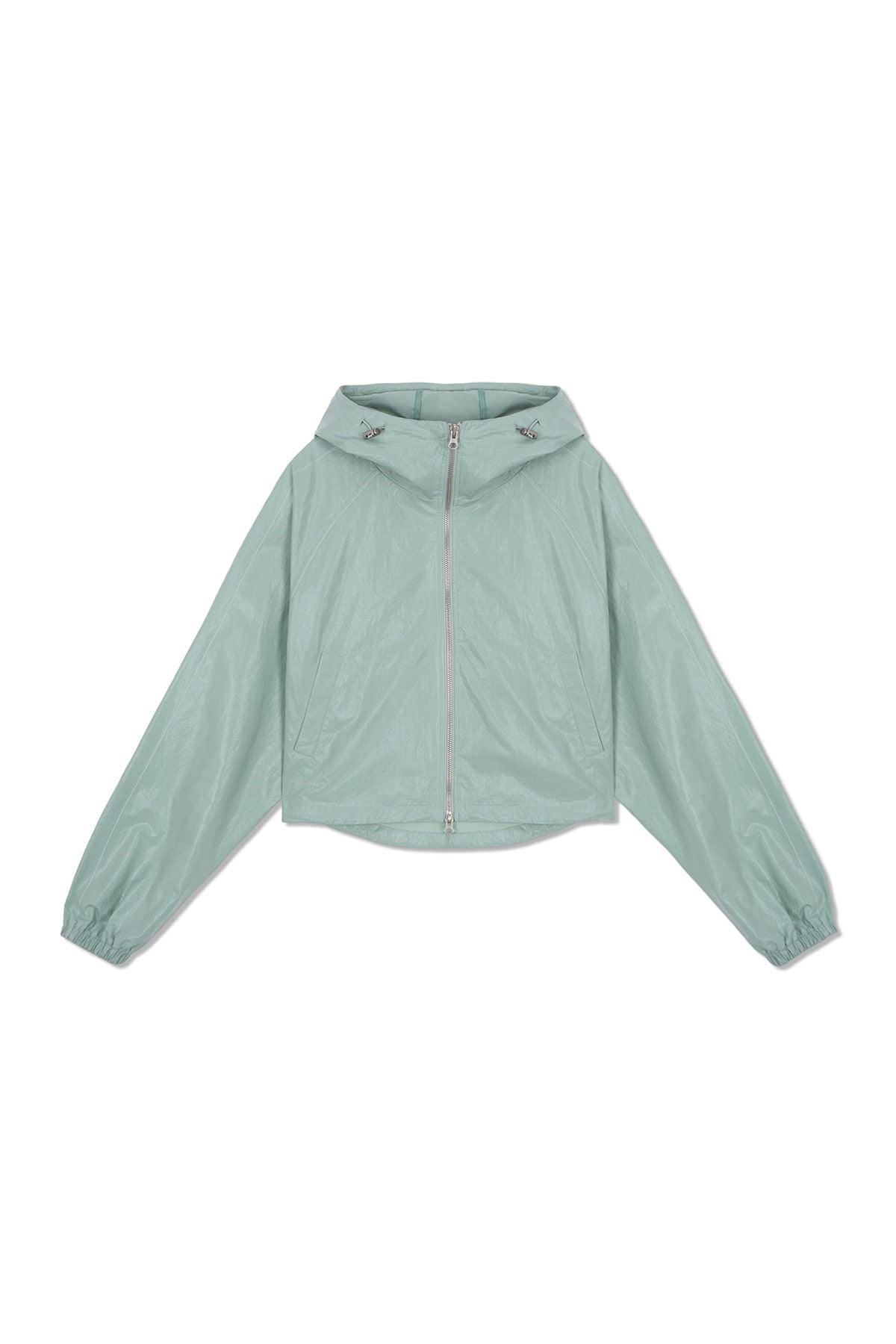 MATIN KIM - matin crop hoody coating jumper in mint 10