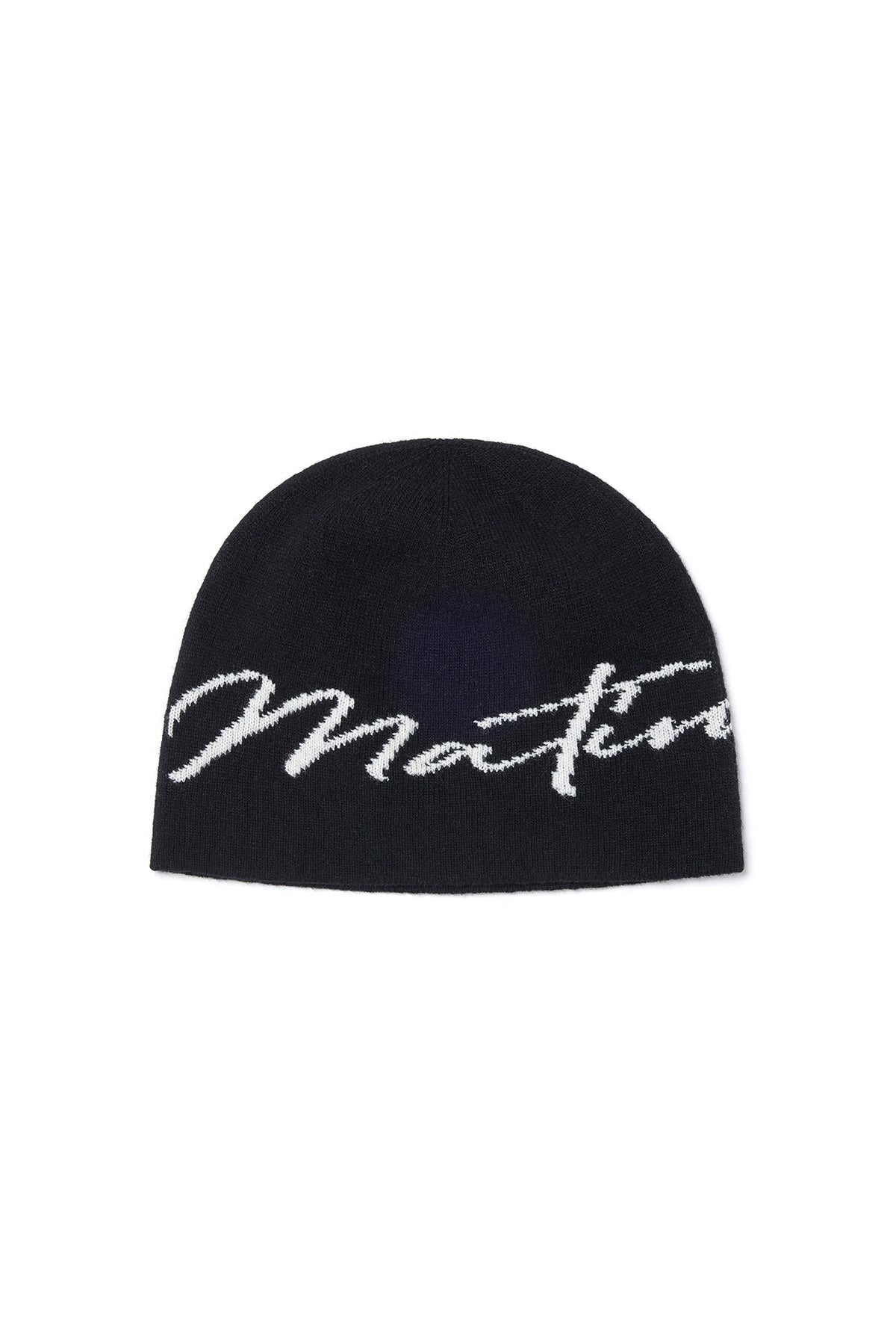 MATIN KIM - matin logo script beanie in black 1