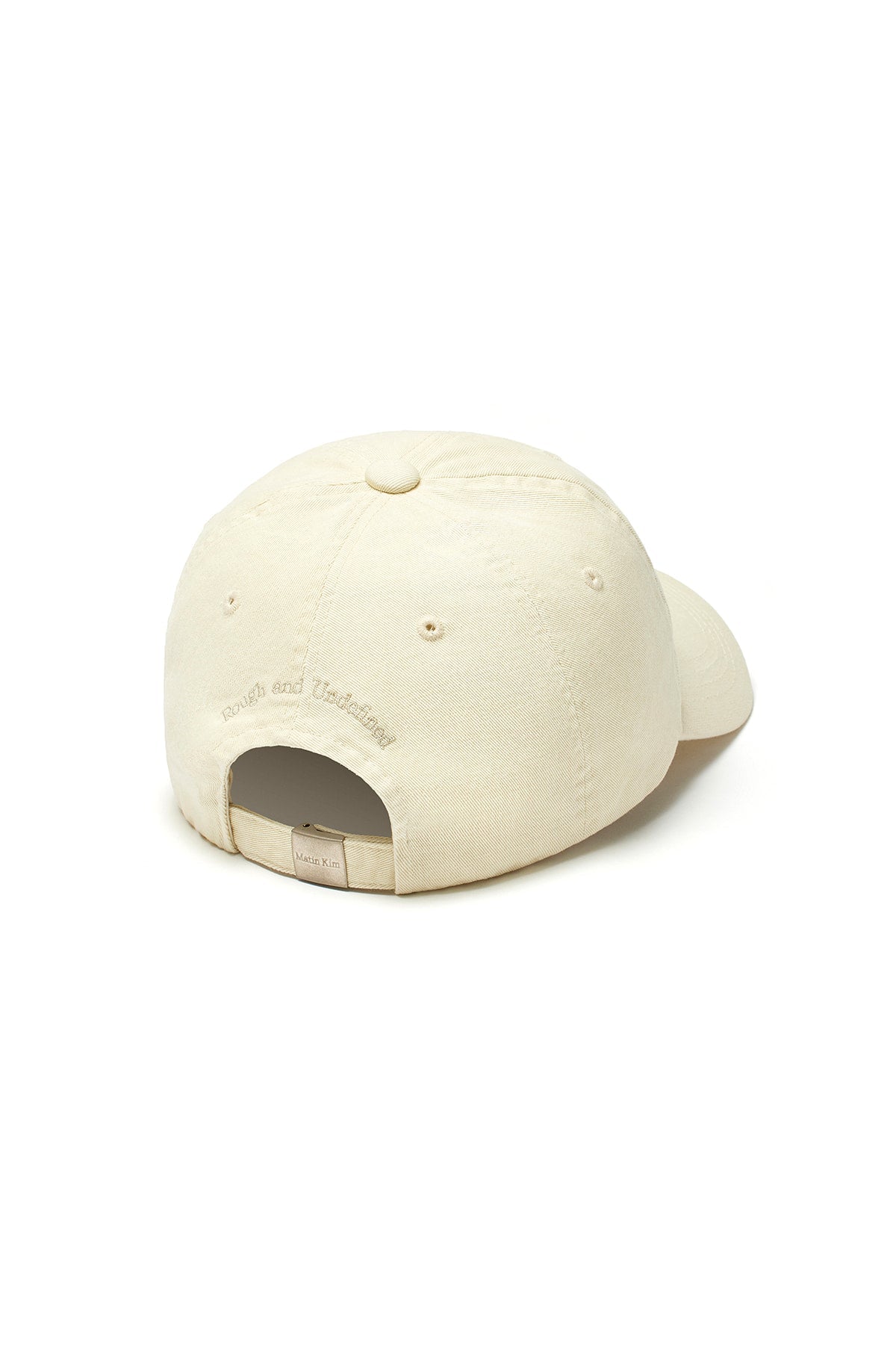 MATIN KIM - matin logo washed ball cap in light beige 4