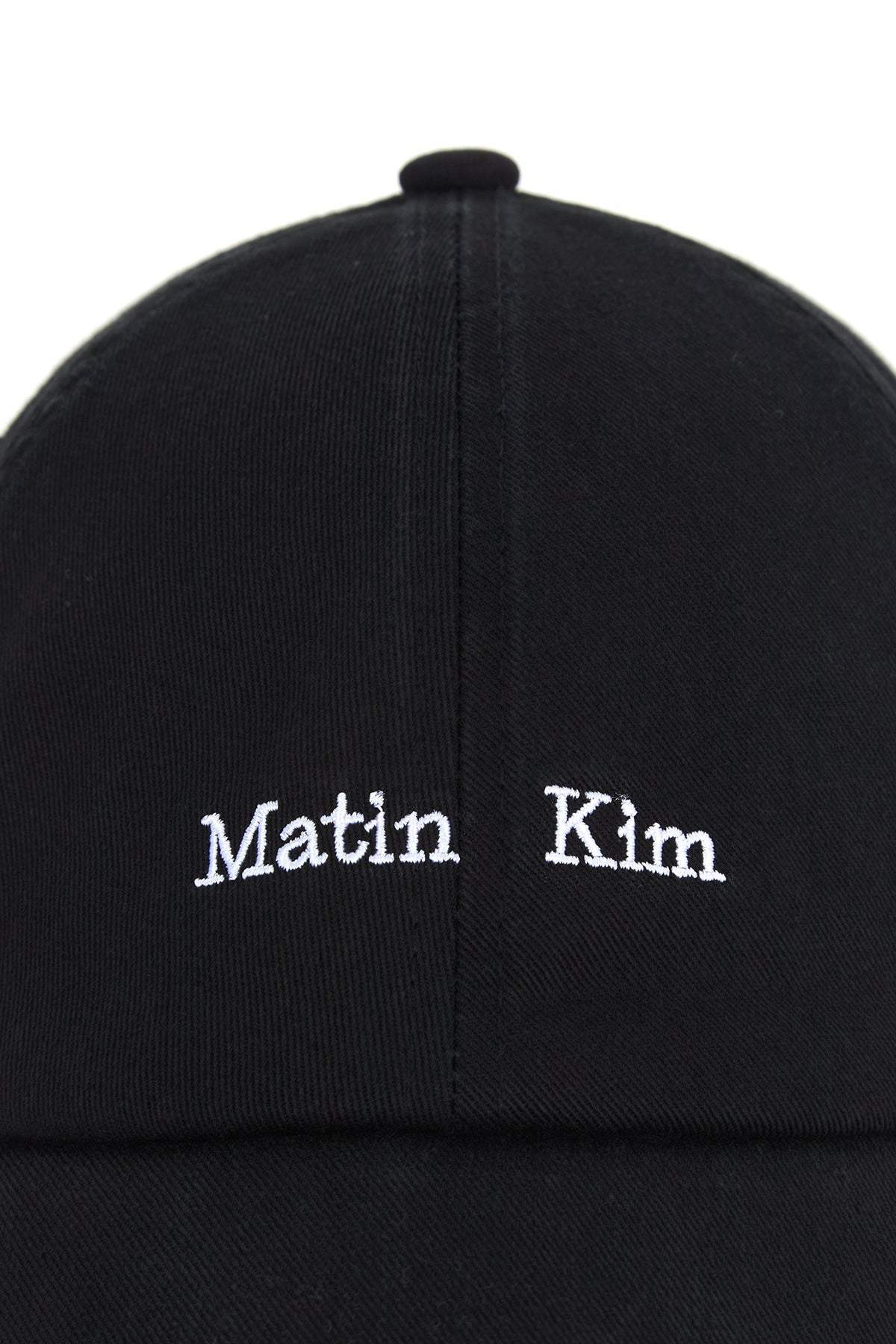MATIN KIM - matin mini classic logo ball cap in black 4