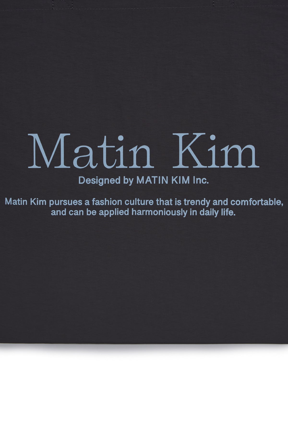 MATIN KIM - matin palette ecobag in charcoal 3