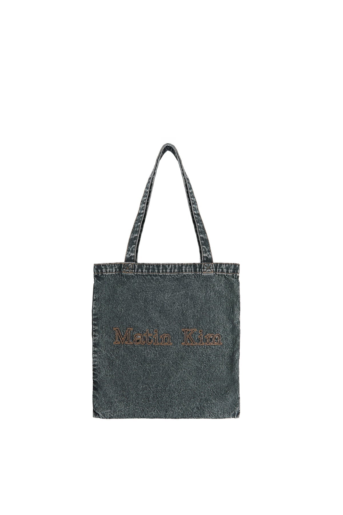 MATIN KIM - matin stitch denim ecobag in black 5