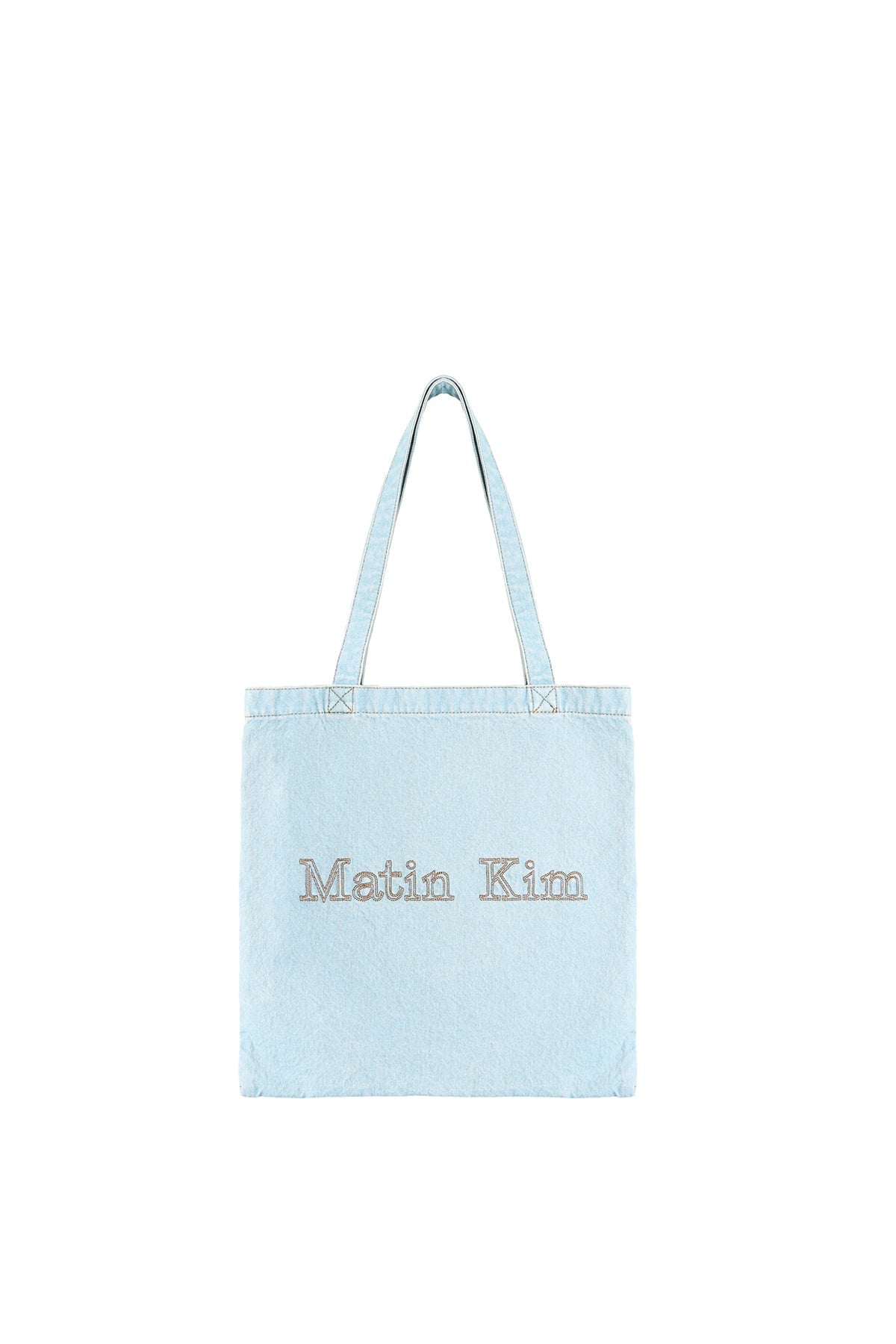 MATIN KIM - matin stitch denim ecobag in sky 5