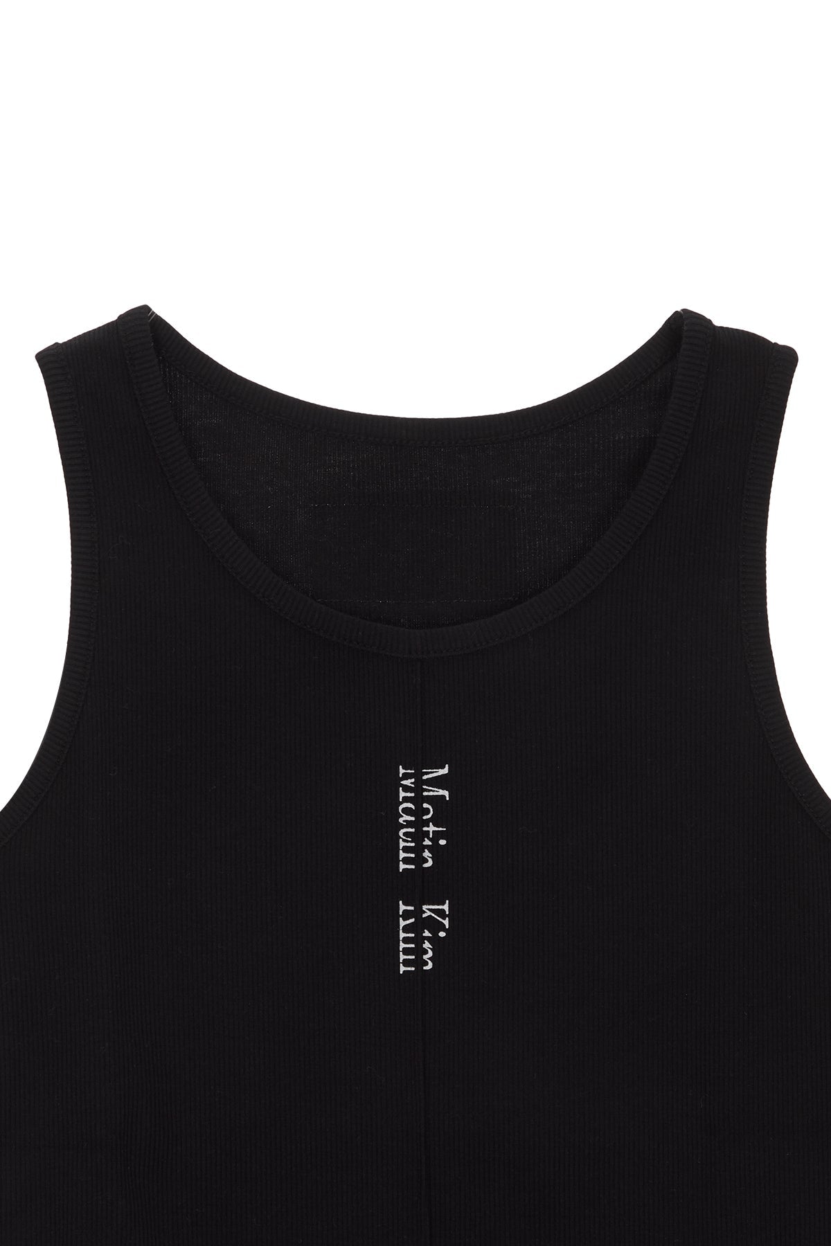 MATIN KIM - pintuck sleeveless top in black 8