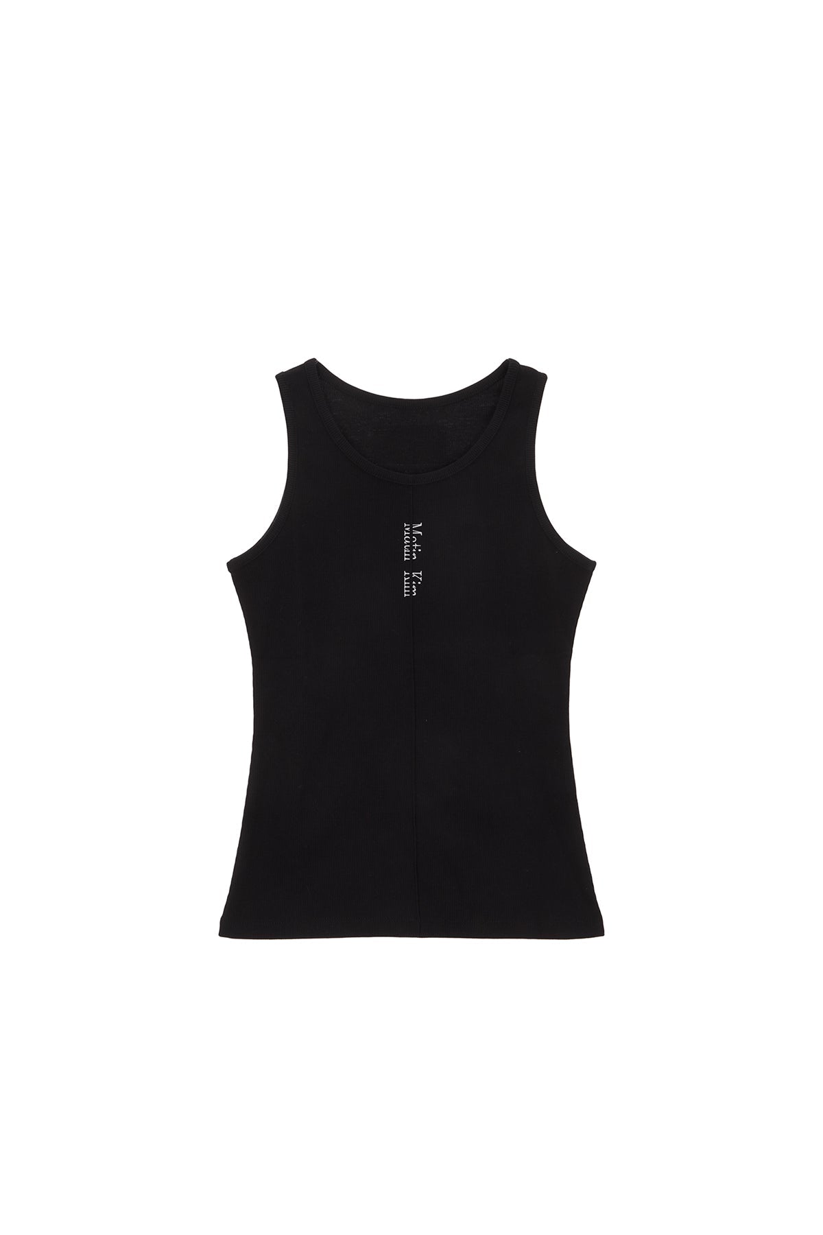 MATIN KIM - pintuck sleeveless top in black 1