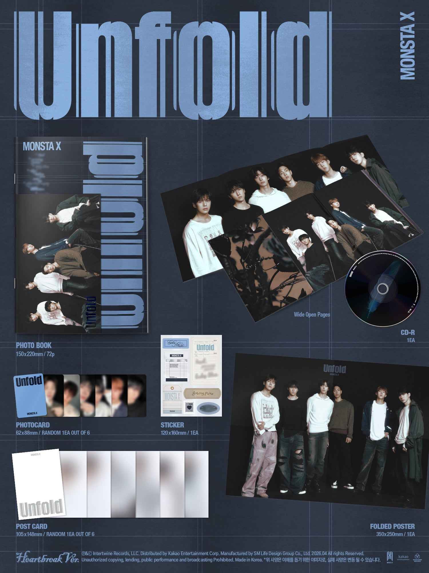 MONSTA X Unfold (US Full Album) (Heal Ver.)