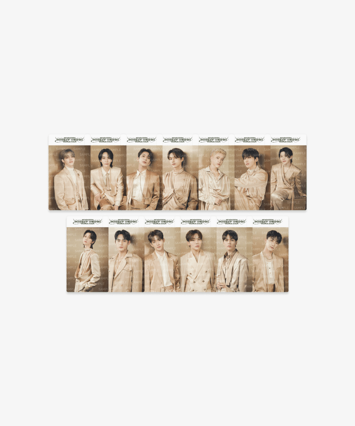 SEVENTEEN - clear bookmark set 1