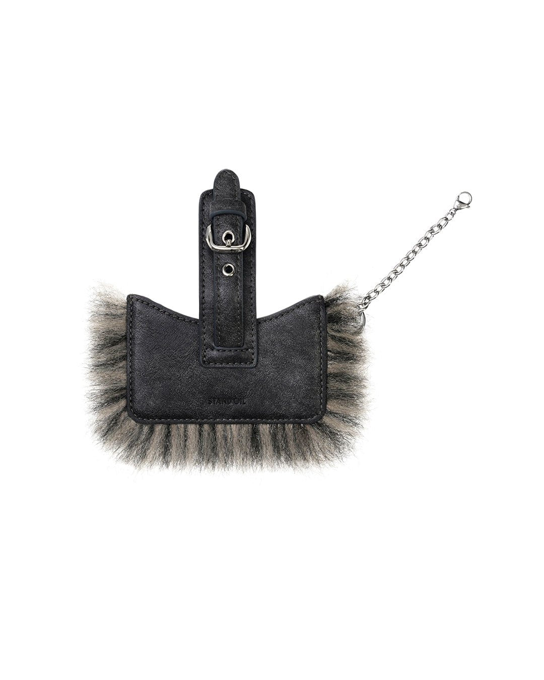 STAND OIL - stud fur keyring · dark gray 10