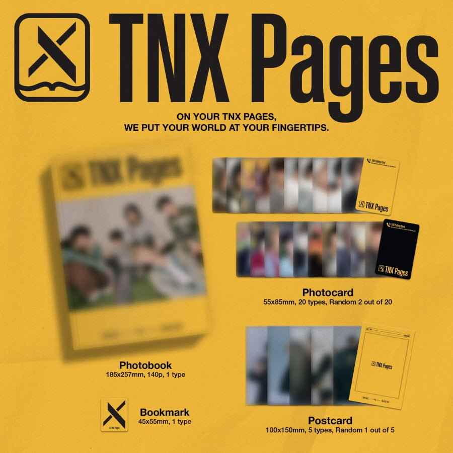 TNX (티엔엑스) - PHOTOBOOK TNX Pages
