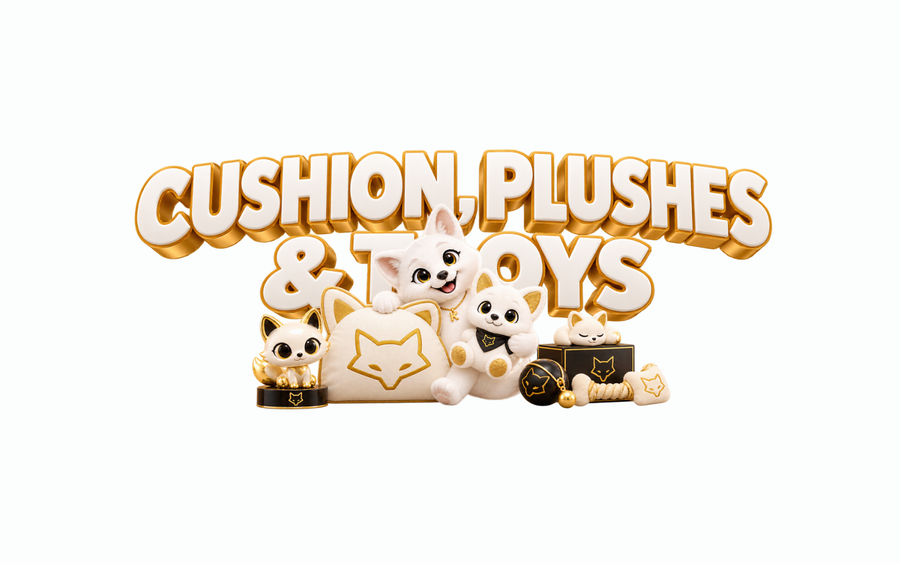 Cushion, plyšáci a hračky