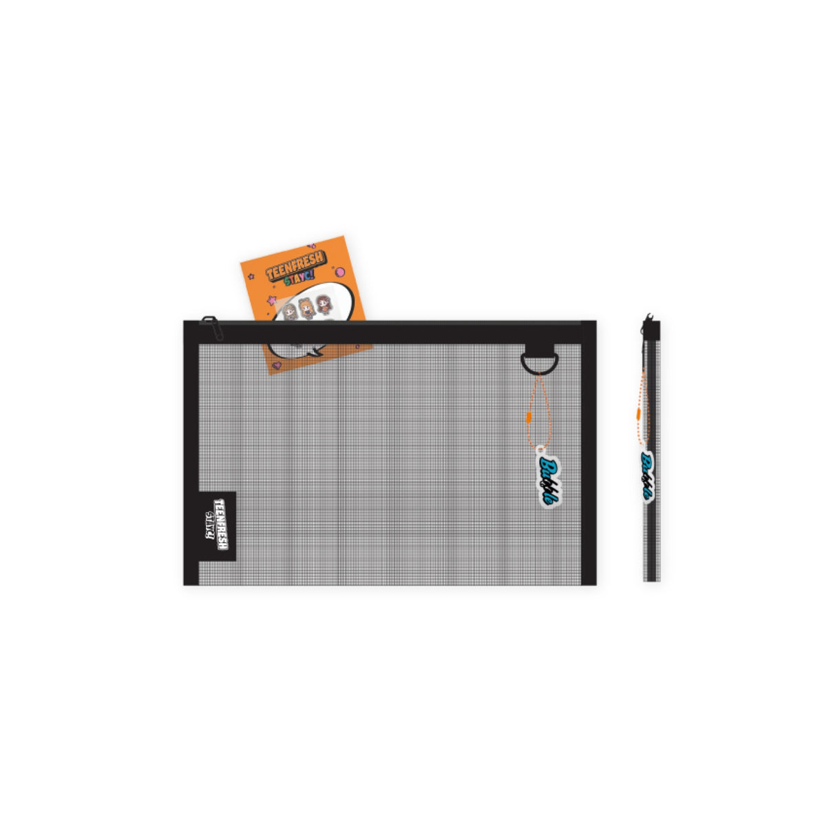 STAYC - mesh pouch &amp; metal sticker / [teenfresh] pop-up store md