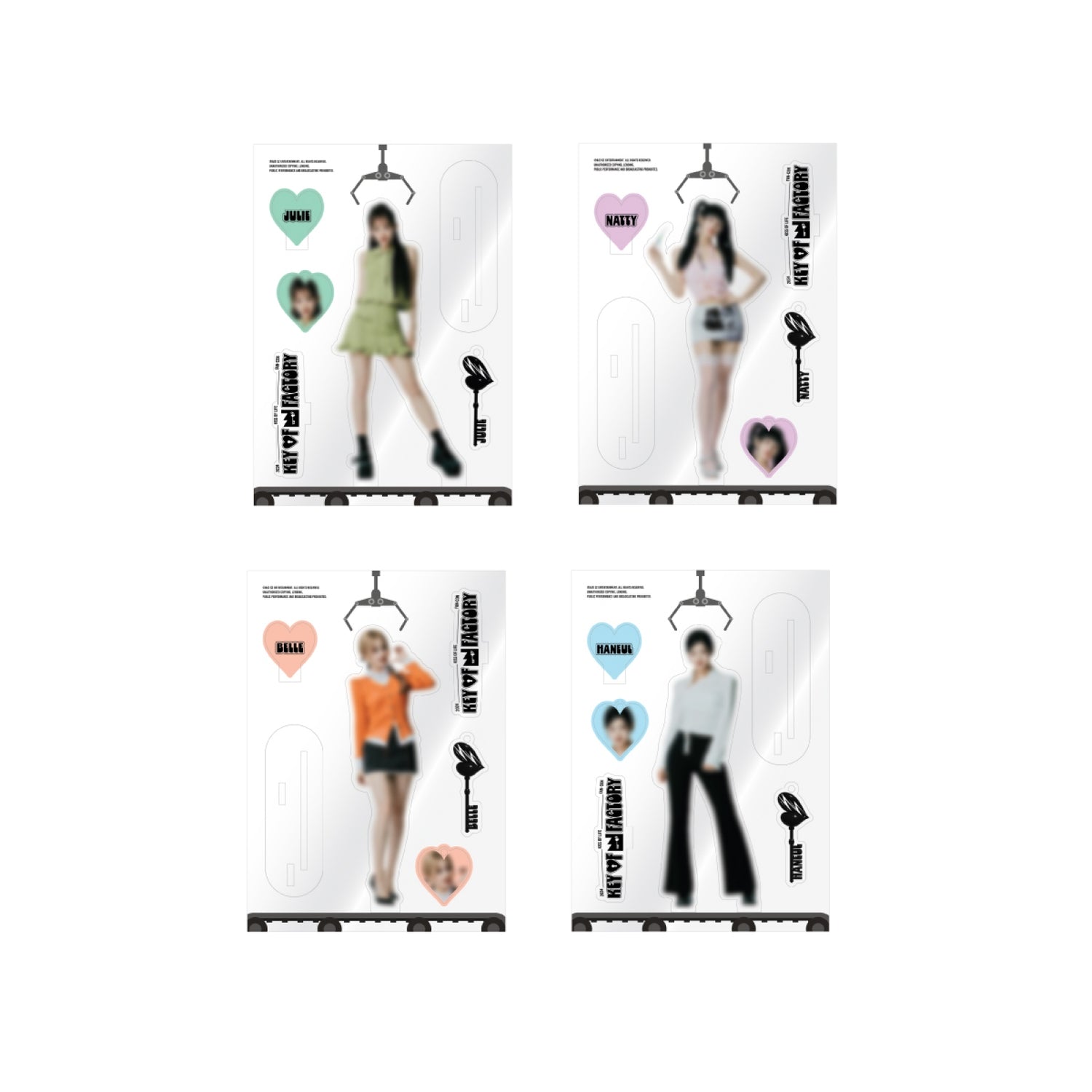 KISS OF LIFE - 02 acrylic kit / 2024 fan-con [key of factory] md 1