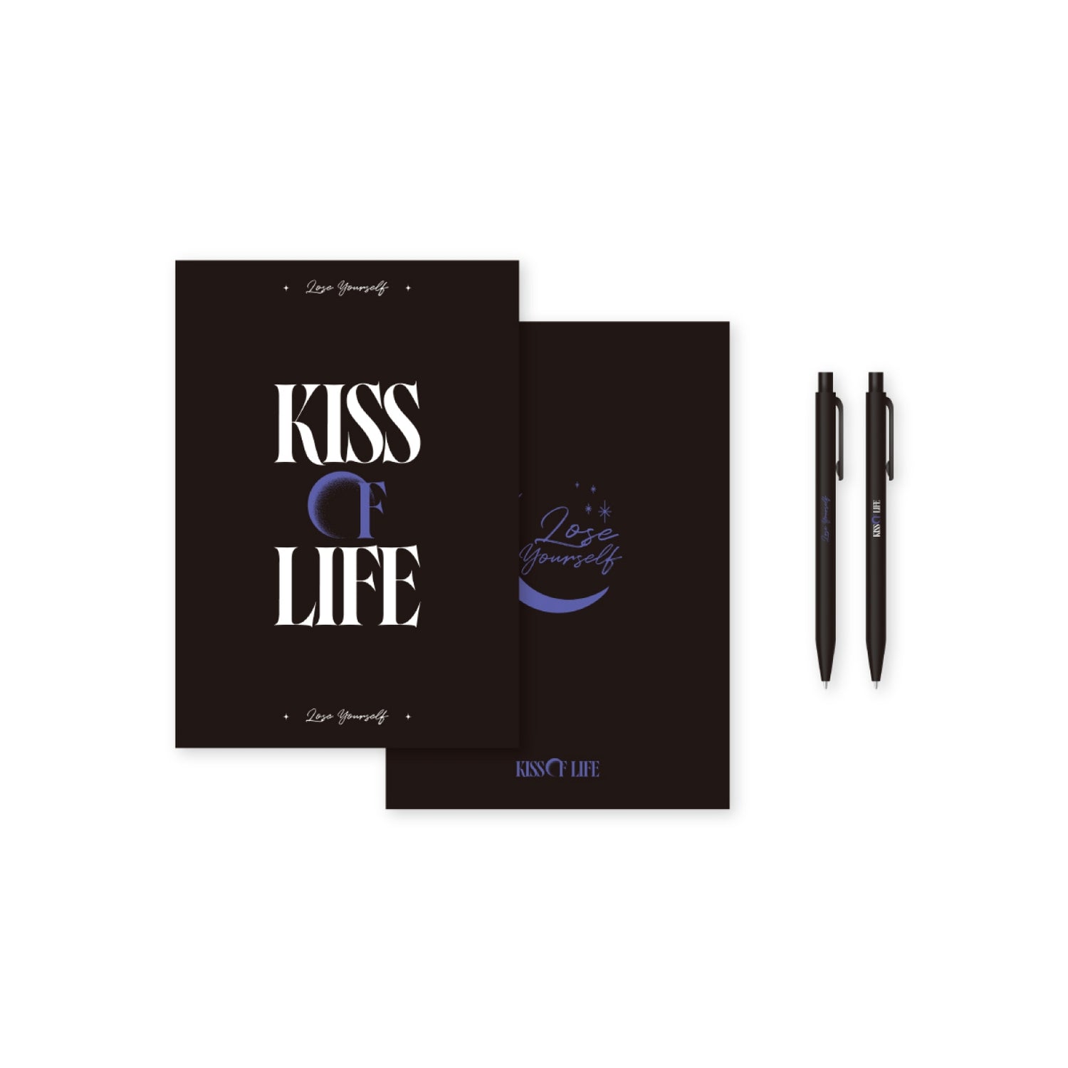 KISS OF LIFE - 11 note &amp; ballpoint pen set / 3rd mini album [lose yourself] pop-up md 1