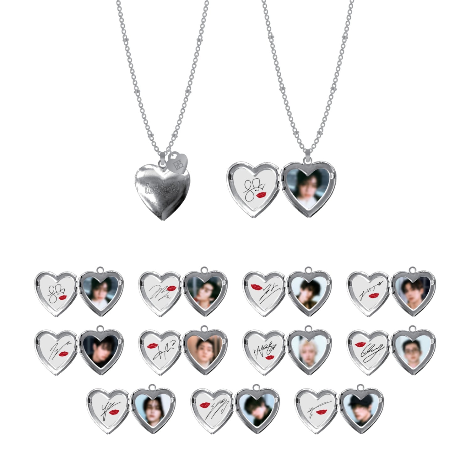 THE BOYZ - 06 heart pendant necklace / the 3rd album &